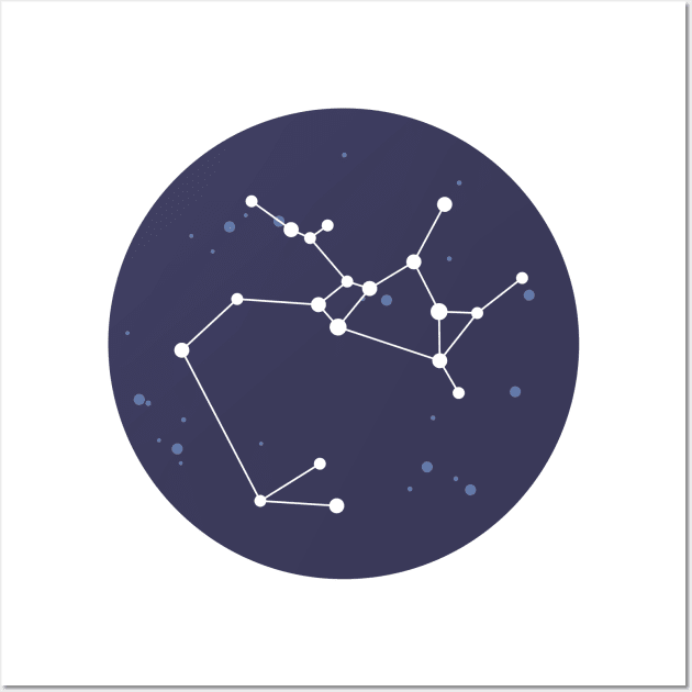 Sagittarius Constellation Wall Art by aglomeradesign